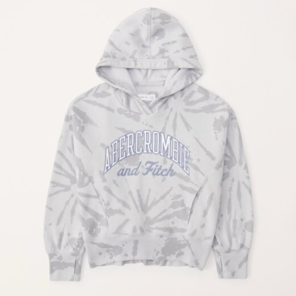 Abercrombie & Fitch Kids Tie-Dye Logo Popover Hoodie